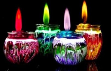 Изготовление свечей с цветным пламенем
